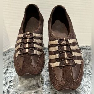 Sketchers Brown Women's Casual Slip-On Shoes Sz 9